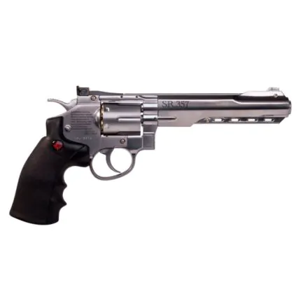 Revólver De Pressão A Gás Co2 Full Metal Sr357 Silver 4,5mm - Crosman